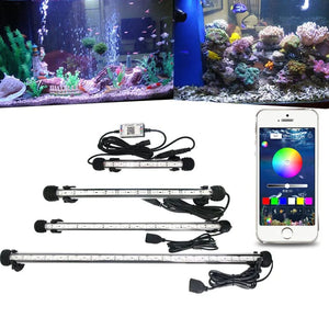 Planet Gates RGB Aquarium Light Marine Bluetooth Controller Fish Tank Led Lighting Fixture For Aquarium Led Light Submersible Fish Tank Light