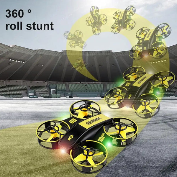 Planet Gates RH-821 08 Drone Mini Quadcopter Lighting UFO Drone Fixed Altitude Remote Control Aircraft Children Toys Drop Shipping