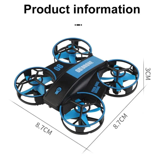 Planet Gates RH-821 08 Drone Mini Quadcopter Lighting UFO Drone Fixed Altitude Remote Control Aircraft Children Toys Drop Shipping