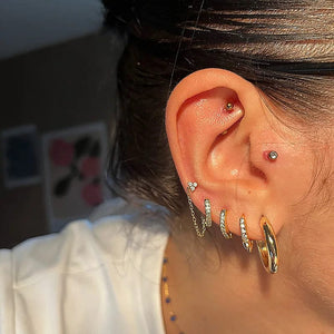 Planet Gates Rhodium Plated Square Circle Hoop Earrings For Women Luxury Stainless Steel Earrings rending Wedding Jewelry  aretes mujer