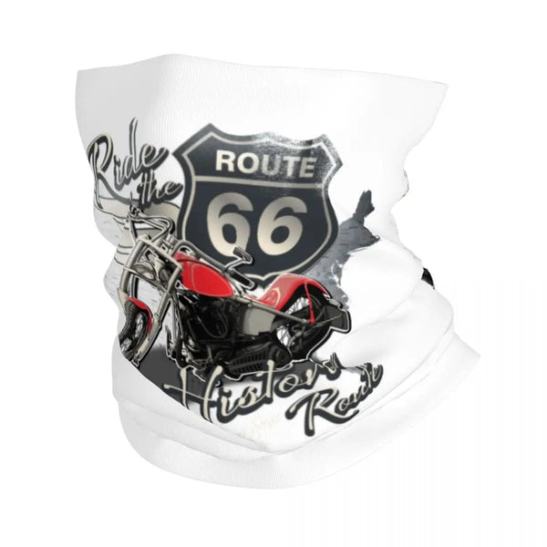 Planet Gates Ride The Route 66 Bandana Neck Gaiter Windproof Face Scarf Cover Biker Motorcycle Cruise America Highway Headband Tube Balaclava