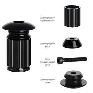 Planet Gates RIDERACE Bicycle Handlebar End Plugs Aluminum Alloy For MTB Mountain Bike Road Cycling Handle Bar Grips Cap Multi-color Cover