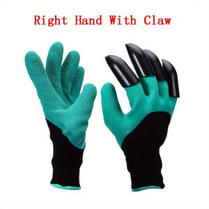 Planet Gates Right Hand With Claws Garden Gloves With Claws: Dig, Plant, Weed & Seed with Ease - Protect Your Fingers & Nails!