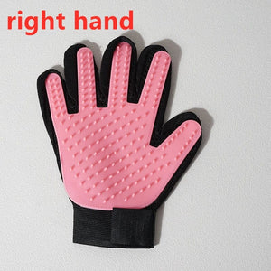 Planet Gates Right Pink Pet Glove Cat Grooming Glove Cat Hair Deshedding Brush Gloves Dog Comb for Cats Bath Hair Remover Clean Massage Brush For Animal
