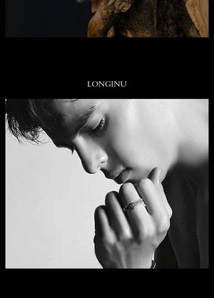 Planet Gates ring 2023 New Anime NEON GENESIS EVANGELION EVA Spear of Longinus figure Open Couple ring Male and Female ring Gifts