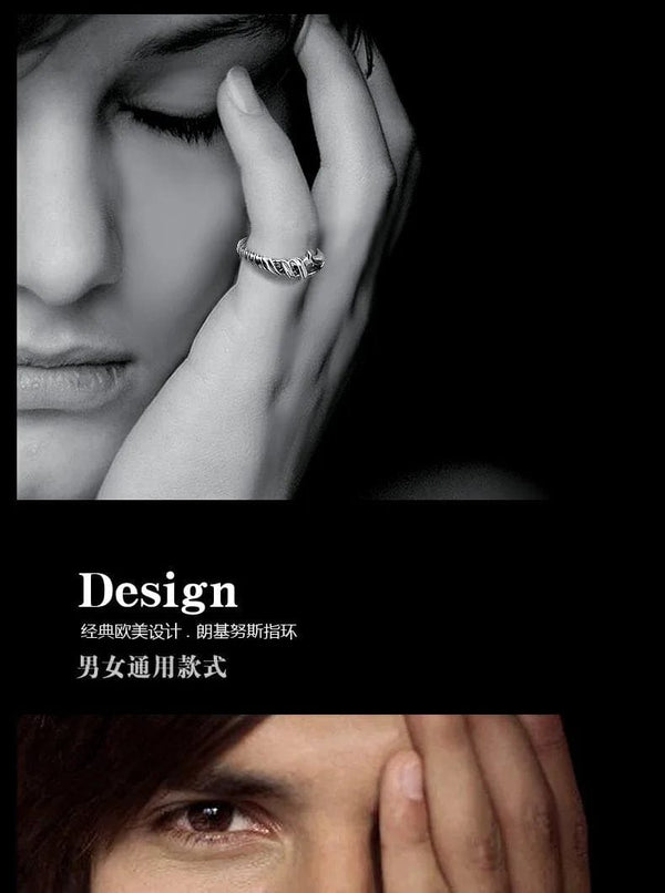 Planet Gates ring 2023 New Anime NEON GENESIS EVANGELION EVA Spear of Longinus figure Open Couple ring Male and Female ring Gifts