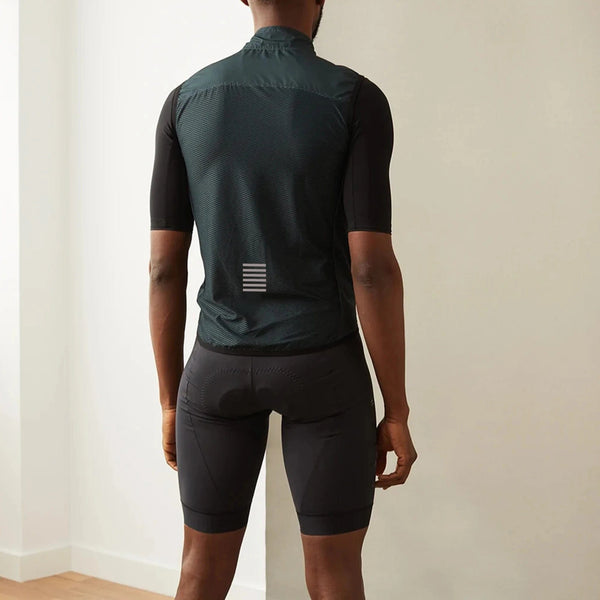 Planet Gates RISESBIK Men's Cycling Vest Windproof Waterproof Cycling Coat Sleeveless Bicycle  Bike Vest Cycling Clothing Ultra-light and