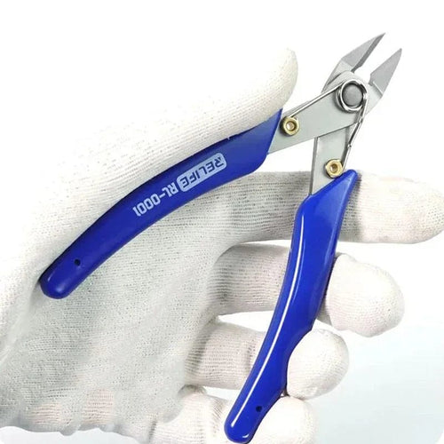 Planet Gates RL-0001 5" Precision Diagonal RL-0001 Pliers Cutting Pliers for Wire Cable Cutter High Hardness HDR 56-58 Electronic Repair Hand Tools
