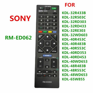 Planet Gates RM-ED062 New Remote Control for Sony RM ED062 LCD TV KDL-32R433B KDL-32R503C KDL-32RD303 KDL-32RD433 KDL-32RE303 KDL-32WD603