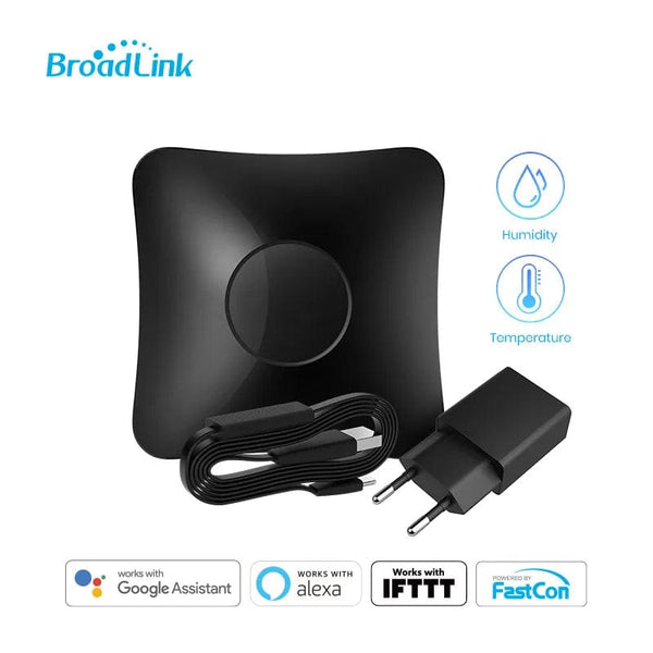 Planet Gates RM4 PRO-US  Add HTS2 BroadLink RM4 Pro Version Wireless Universal Remote Hub with HTS2 Temp and Humidity Sensor Smart Home Solution