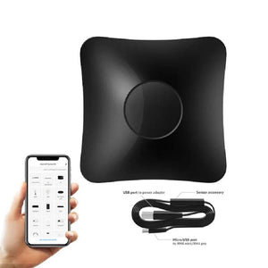 Planet Gates RM4 PRO-US  Add HTS2 BroadLink RM4 Pro Version Wireless Universal Remote Hub with HTS2 Temp and Humidity Sensor Smart Home Solution