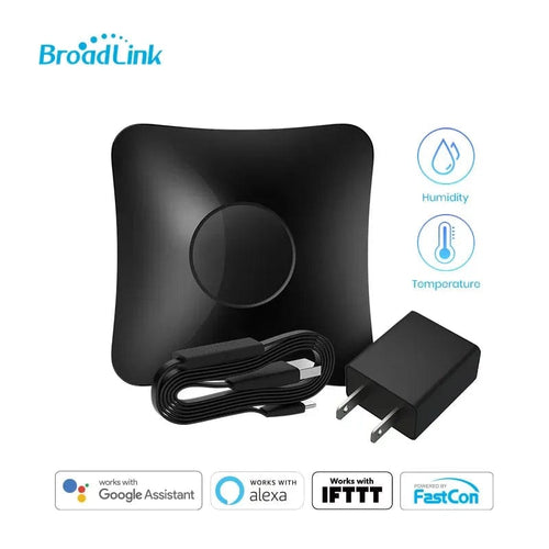 Planet Gates RM4 PRO-US  Add HTS2 BroadLink RM4 Pro Version Wireless Universal Remote Hub with HTS2 Temp and Humidity Sensor Smart Home Solution