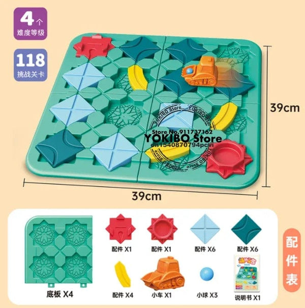 Planet Gates Road builder Little Red Riding Hood Smart Hide&Seek Board Games With Solution Skill-Building Puzzle Game Toy Children Gift