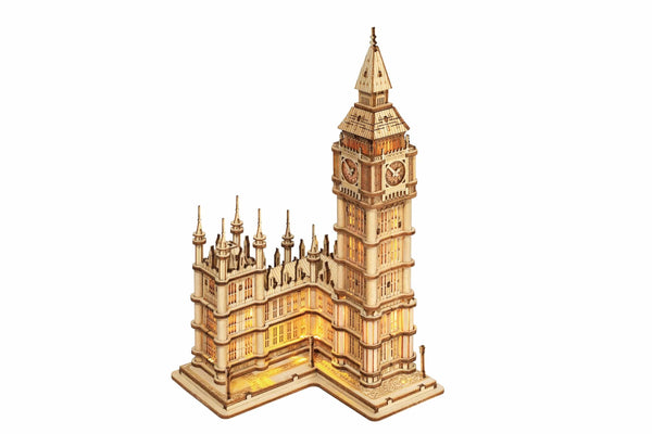 Planet Gates Robotime 3D Wooden Puzzle Game Big Ben Tower Bridge Pagoda Building Model Toys For Children Kids Birthday Gift
