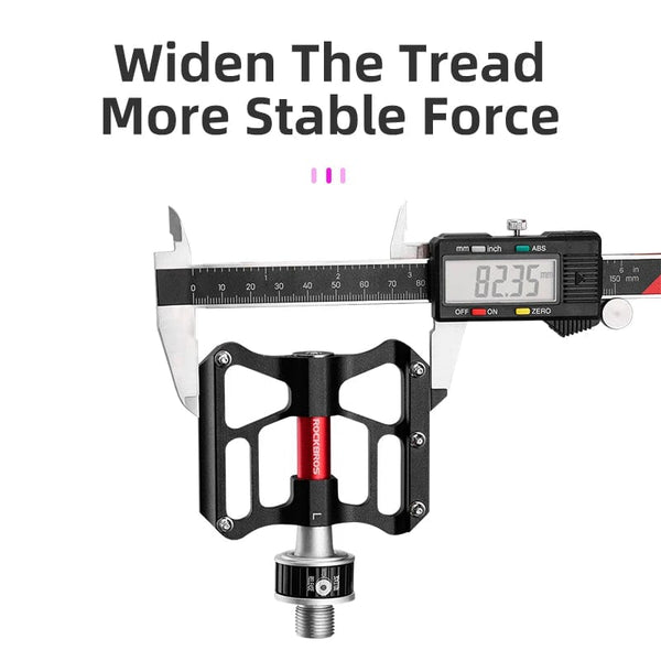 Planet Gates ROCKBROS Bicycle Pedales Mtb Quick Release CNC Rainproof Seal Bearing 8.2cm Widened Non-slip Chrome Molybdenum Bike Road Pedal