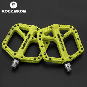 Planet Gates ROCKBROS Bicycle Pedals Bike Ultralight Seal Bearings Cycling Nylon Road bmx Mtb Pedals Flat Platform Bicycle Parts Accessories