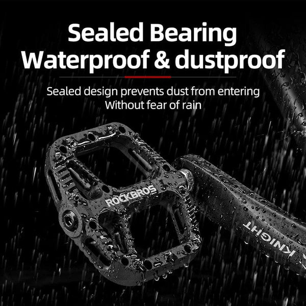 Planet Gates ROCKBROS Bicycle Pedals Bike Ultralight Seal Bearings Cycling Nylon Road bmx Mtb Pedals Flat Platform Bicycle Parts Accessories