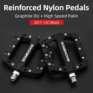 Planet Gates ROCKBROS bicycle ultra-light bearing pedal nylon composite high-speed bearing + graphite DU pedal riding is more lubricated