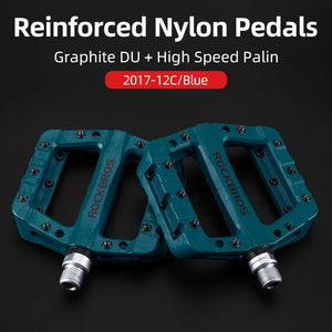 Planet Gates ROCKBROS bicycle ultra-light bearing pedal nylon composite high-speed bearing + graphite DU pedal riding is more lubricated