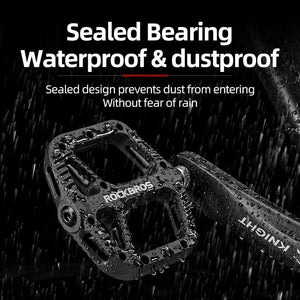 Planet Gates ROCKBROS bicycle ultra-light bearing pedal nylon composite high-speed bearing + graphite DU pedal riding is more lubricated