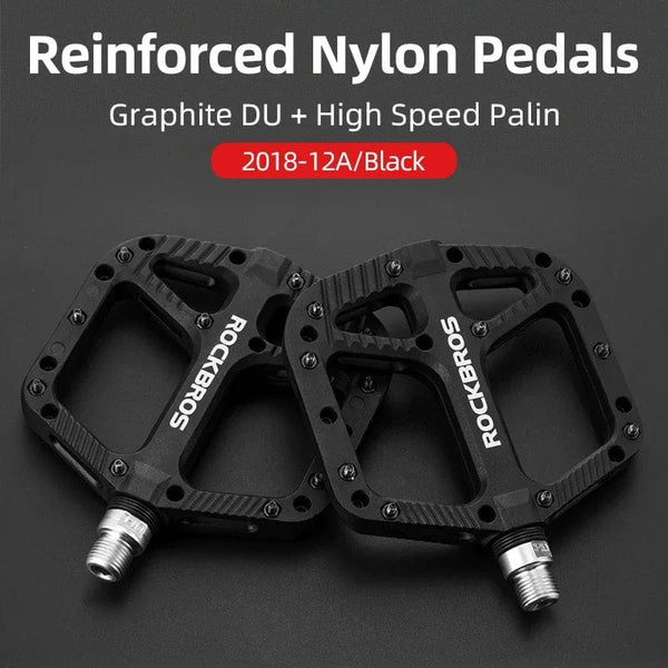 Planet Gates ROCKBROS bicycle ultra-light bearing pedal nylon composite high-speed bearing + graphite DU pedal riding is more lubricated