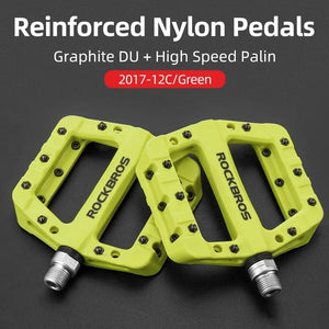 Planet Gates ROCKBROS bicycle ultra-light bearing pedal nylon composite high-speed bearing + graphite DU pedal riding is more lubricated