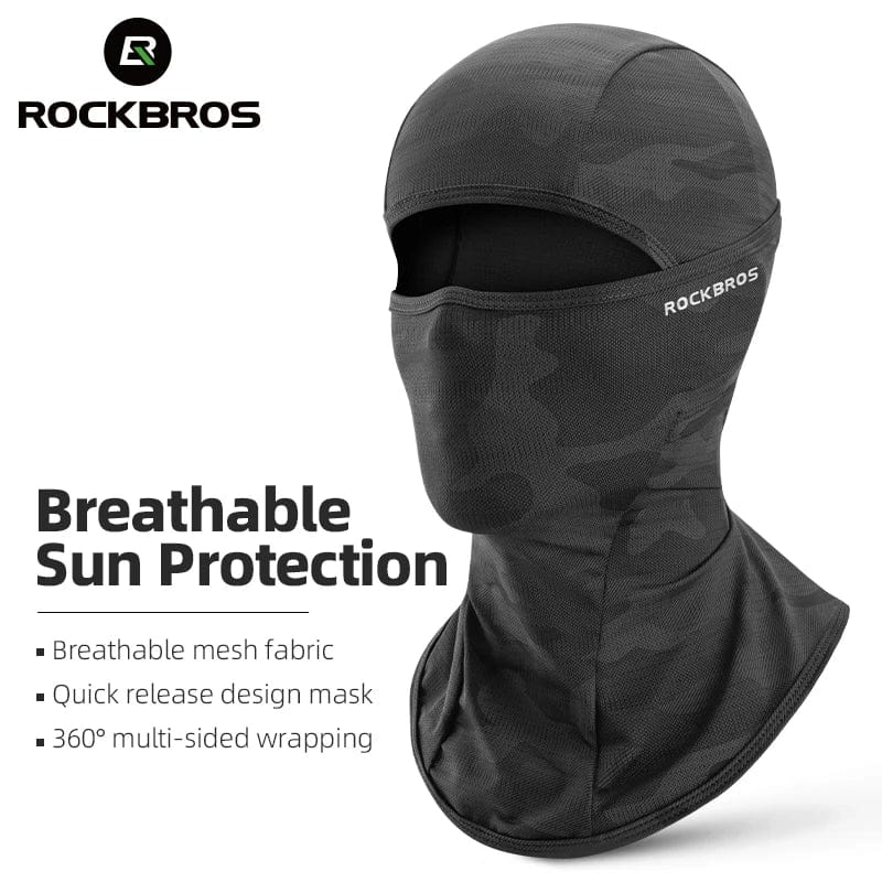 Planet Gates ROCKBROS Cycling Mask Full Face UV Protection Bicycle Mask Summer Balaclava Hat Road Bike Scarf Breathable Outdoor Equipment