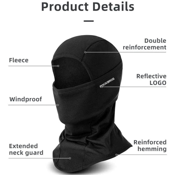 Planet Gates ROCKBROS Full Face Mask Warm Winter Scarf Balaclava Helmet Liner Fishing Skiing Hiking Bike Mask Windproof Breathable Headgear