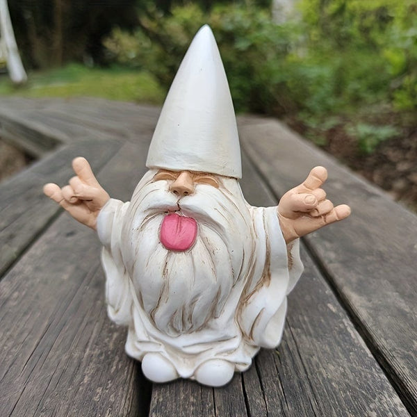 Planet Gates Rocker Gnome 1pc Rocker Gnome Garden Statues Will Rock Your Fairy Garden And Garden Gnomes Outdoor Statues, Garden Gnome Statue, Garden Decor