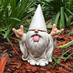 Planet Gates Rocker Gnome 1pc Rocker Gnome Garden Statues Will Rock Your Fairy Garden And Garden Gnomes Outdoor Statues, Garden Gnome Statue, Garden Decor