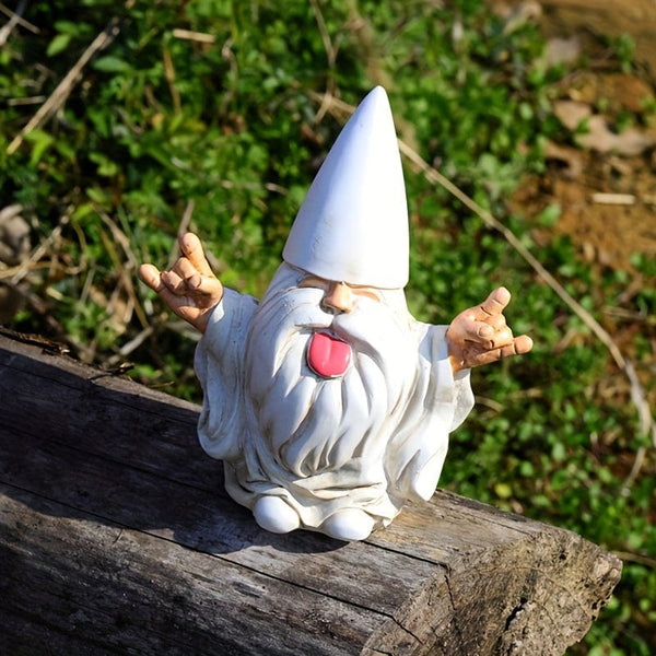 Planet Gates Rocker Gnome 1pc Rocker Gnome Garden Statues Will Rock Your Fairy Garden And Garden Gnomes Outdoor Statues, Garden Gnome Statue, Garden Decor