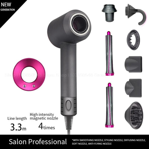 Planet Gates Rose 7 Parts 3.3m / EU Super Professional Hair Dryer Personal Hair Care Styling Negative ion Salon Tool Constant Anion Electric Leafless Hair Dryers