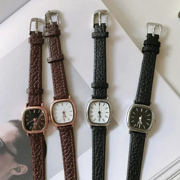 Planet Gates Rose brown white High Quality Ladies Casual Bracelet Watches Women's Simple Vintage Watches for Women Dial Wristwatch Leather Strap Wrist Watch
