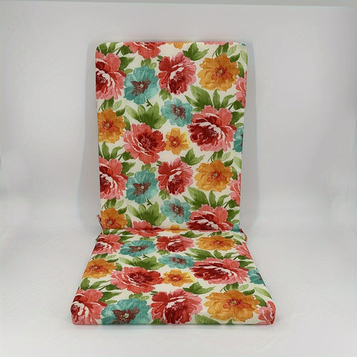 Planet Gates Rose Color / 45*（48+60）*3cm High Back Cushions for Outdoor Patio Rocking Chair Seasonal Replacement with Elastic Back Random Geometry Patterns Home Decor Chair Cushion