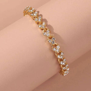 Planet Gates Rose Gold / 16.5cm Luxury Cubic Zirconia Crystal Tennis Bracelets For Women Men Gold Color Silver Color Bracelet Chain Jewelry Gifts