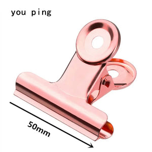 Planet Gates Rose gold -50mm New 50mm 38mm 31mm 22mm Multicolor Round Metal Clamp Paper  Clips Student School Office Supplies