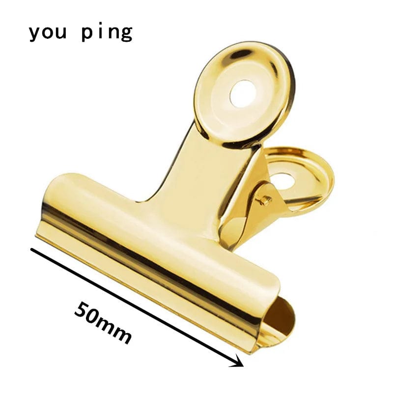 Planet Gates Rose gold -50mm New 50mm 38mm 31mm 22mm Multicolor Round Metal Clamp Paper  Clips Student School Office Supplies