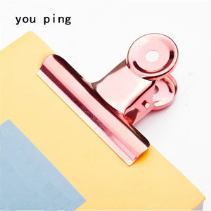Planet Gates Rose gold -50mm New 50mm 38mm 31mm 22mm Multicolor Round Metal Clamp Paper  Clips Student School Office Supplies