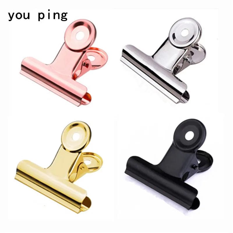 Planet Gates Rose gold -50mm New 50mm 38mm 31mm 22mm Multicolor Round Metal Clamp Paper  Clips Student School Office Supplies