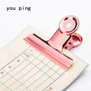 Planet Gates Rose gold -50mm New 50mm 38mm 31mm 22mm Multicolor Round Metal Clamp Paper  Clips Student School Office Supplies