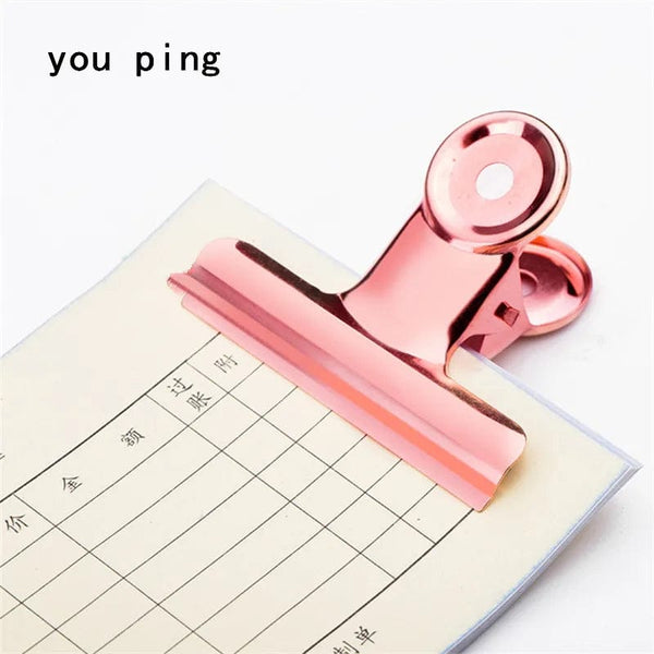 Planet Gates Rose gold -50mm New 50mm 38mm 31mm 22mm Multicolor Round Metal Clamp Paper  Clips Student School Office Supplies