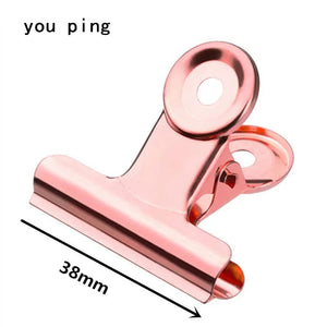 Planet Gates Rose gold -50mm New 50mm 38mm 31mm 22mm Multicolor Round Metal Clamp Paper  Clips Student School Office Supplies