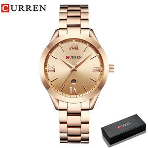 Planet Gates Rose gold blue CURREN Gold Watch Women Watches Ladies Creative Steel Women's Bracelet Watches Female Clock Relogio Feminino Montre Femme
