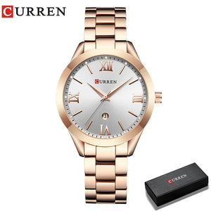 Planet Gates Rose gold blue CURREN Gold Watch Women Watches Ladies Creative Steel Women's Bracelet Watches Female Clock Relogio Feminino Montre Femme