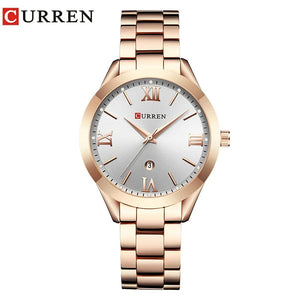 Planet Gates Rose gold blue CURREN Gold Watch Women Watches Ladies Creative Steel Women's Bracelet Watches Female Clock Relogio Feminino Montre Femme