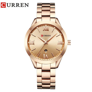 Planet Gates Rose gold blue CURREN Gold Watch Women Watches Ladies Creative Steel Women's Bracelet Watches Female Clock Relogio Feminino Montre Femme