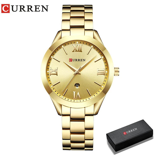 Planet Gates Rose gold blue CURREN Gold Watch Women Watches Ladies Creative Steel Women's Bracelet Watches Female Clock Relogio Feminino Montre Femme