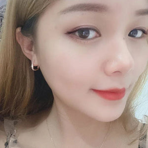 Planet Gates Rose Gold High-quality 925 Sterling Silver Crystal Fashion Circle Hoop Earrings for Woman Wedding Party Gift  Street Versatile Jewelry