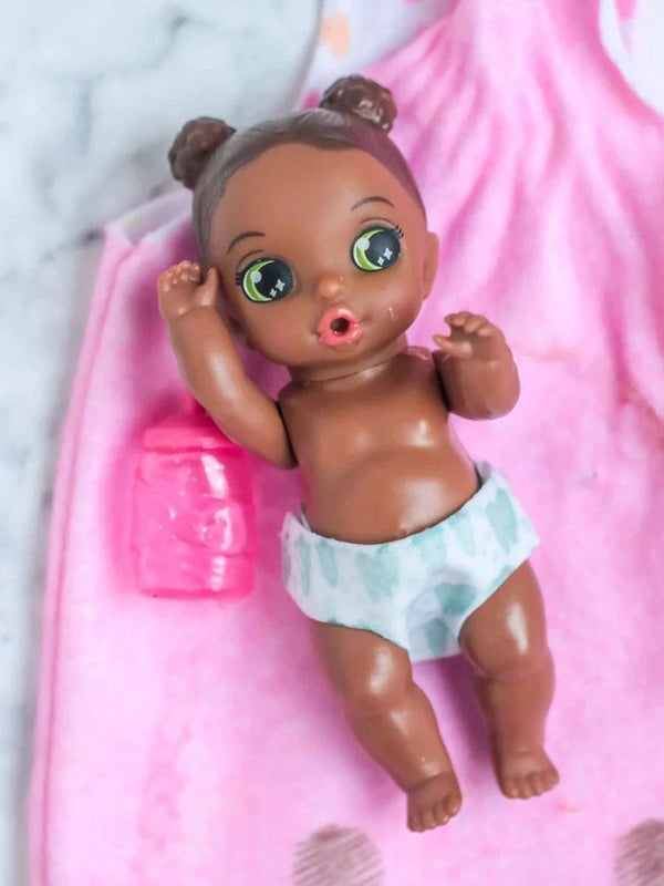 Planet Gates rose madder 10cm High quality Fashion Action original Lovely little sleeping baby doll Best Gift for Child