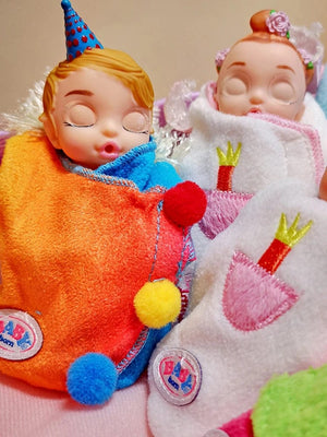 Planet Gates rose madder 10cm High quality Fashion Action original Lovely little sleeping baby doll Best Gift for Child